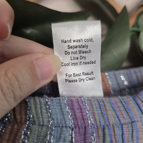 49) Soft Surroundings Multicolor Bohemian Skirt Sz. Petite Medium - Picture 6 of 7